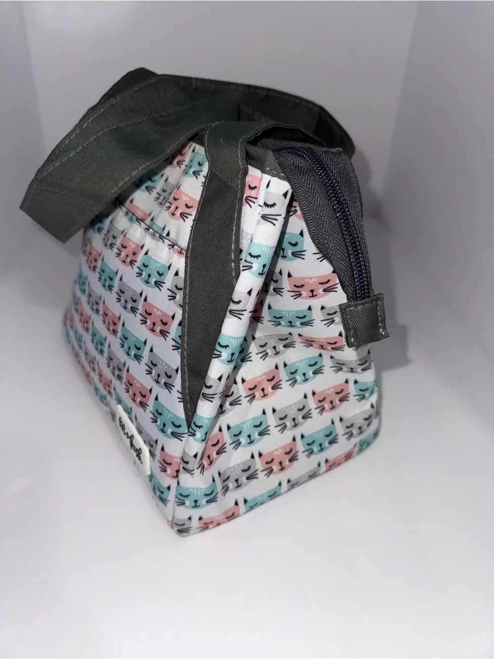 Fit + Fresh Insulated Lunch Bag with 2 Food Storage Containers – Cat Print